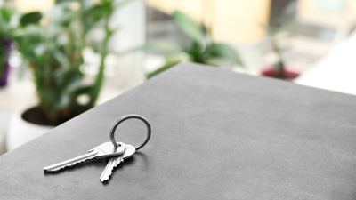 master key set on new build countertop